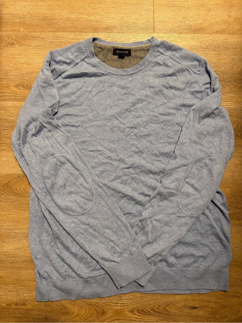 RW&Co Men’s Light Blue Crewneck Sweater